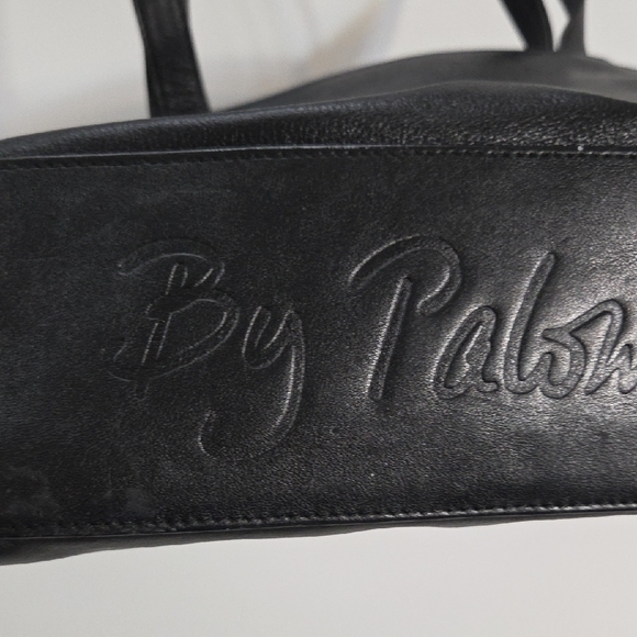 Paloma Picasso Black Shoulder Bag with Gold Logo - Picture 7 of 16